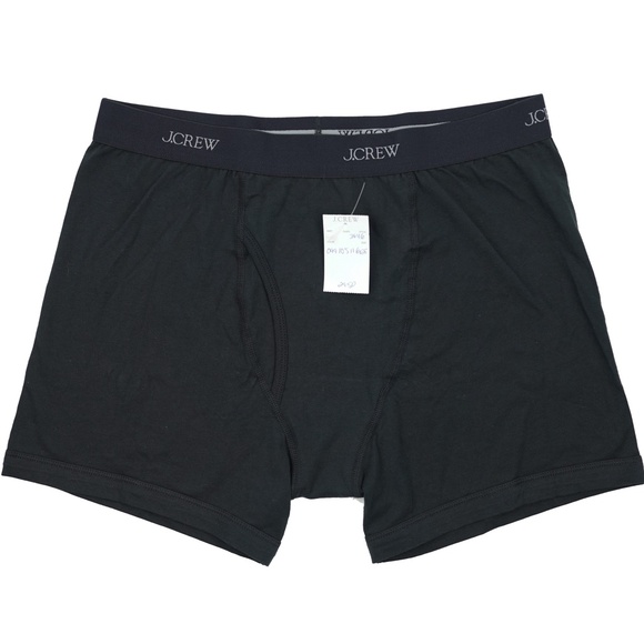 New JCREW Size L Knit Boxer Briefs in Black $39 CG107 - Picture 2 of 3
